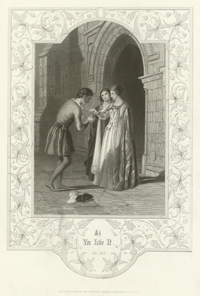 As You Like It, Act I, Scene II by Joseph Kenny Meadows
